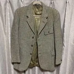 y080501 ハリスツイード　テーラードジャケット　柄　厚手