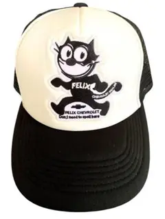 FELIX CHEVROLET ワッペン付 メッシュキャップ 黒×白 新品未使用