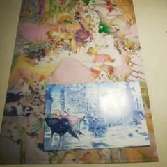 ファンタジーアート展　特典　クリアファイル　ポストカード