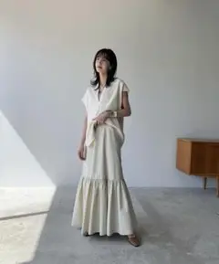 CLANE VOLUME TIERED MAXI SKIRT サイズ1