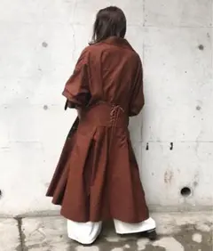 AMERI BACK LACE UP OVER COAT