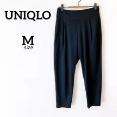 【ユニクロ】エアリズムヨガテーパードパンツ M ストレッチ 黒 ブラック 無地