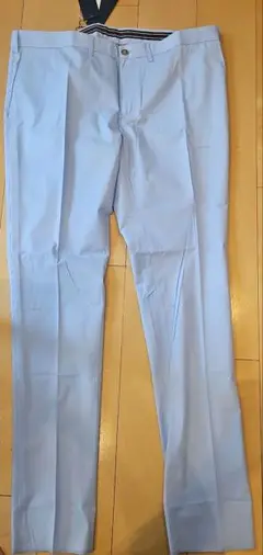 ライトブルー スリムフィット ゴルフパンツ