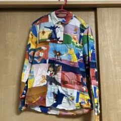 graniph　トムとジェリー　長袖シャツ　総柄　アニメ　プリント