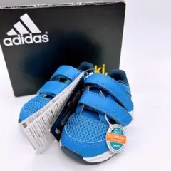 新品⭐️adidas アディダス 12cm メッシュマジックスニーカー 青