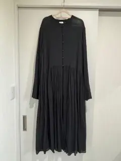 Heriter cotton voile dress ブラック