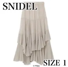 【極美品✨】完売品　SNIDEL スナイデル　シフォンティアードスカート