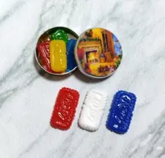 ⑥フェイクスイーツ ミニチュア クッキー ハンドメイド【丸缶】