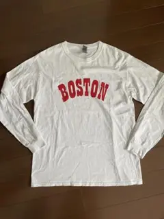 ギルダン　GILDAN BOSTON プリント長袖Tシャツ　日焼け防止　冷房対策