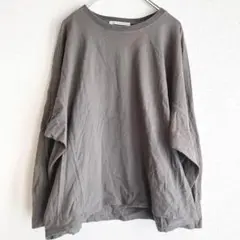 アーバンリサーチ　kbf◆コットン100長袖Tシャツ　トップス　ダークグレー　F