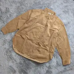 ★b136 UNIQLO ユニクロ【M】コーデュロイシャツ ボタンダウン 薄手