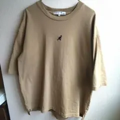 KANGOL ベージュ 半袖Tシャツ Lサイズ