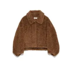 新品 スナイデル SNIDEL 22秋冬 ショートボアコート ブラウン