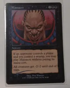 MTG【Foil】NEM 虐殺/Massacre 英語