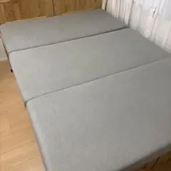 セミダブル ノンスプリングマットレス グレー 高反発