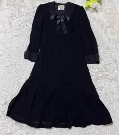 KIMIJIMA BOUTIQUE キミジマ ワンピース リボン ブラック