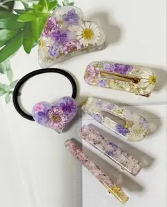 B. ハンドメイドヘアクリップ 　ヘアクリップ　ヘアピン　セット　バンスクリップ