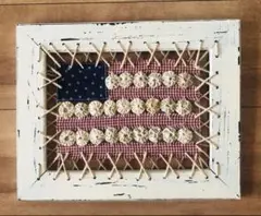 アメリカ国旗デザイン ヨーヨーキルト インテリアアート
