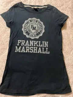 FRANKLIN MARSHALL Tシャツ S ネイビー