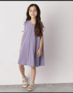 GLOBAL WORK シャーベッTee ワンピース ラベンダー