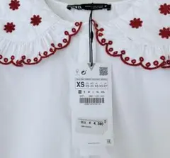 レディース　ブラウス　刺繍 XS
