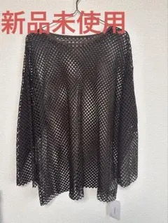Discoat メッシュデザイン 長袖トップス