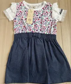 新品☆chocola☆花柄ワンピース☆95cm