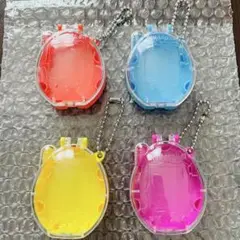 【当日限定！早い者勝ち】たまごっち　朱色黄色水色紫空ケース　グッズ　ストラップ