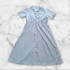 エヘカソポ ehkasopo グリーン系 花柄ロングワンピ 羽織り 【美品】