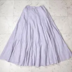 CP SHADES ロンハーマン ロング スカート リリー 麻 ラベンダーXS