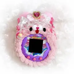 たまごっち　パラダイス　くまちゃん　ヘッドドレス付き　カバー　ケース