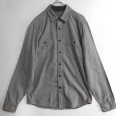 2600　ROYAL ROBBINS　長袖ワークシャツ　S　黄土色灰　US古着