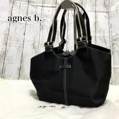 美品✨ agnes b. アニエスベー ハンドバッグ ミニ ナイロン レザー