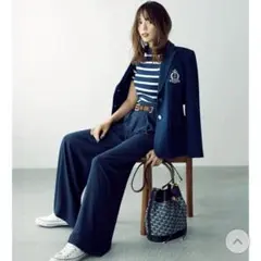 雑誌掲載‼️美品♡ラルフローレン♡ エンブレム入りブレザー ジャケット ネイビー