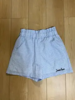 Jenni love 水色チェック ハーフパンツ 160cm