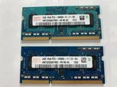 メモリー　2GB PC3-10600S & 2GB PC3-12800S
