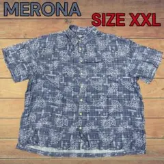美品　MERONA　アロハ　XXLサイズ　レーヨン100％　1427-502