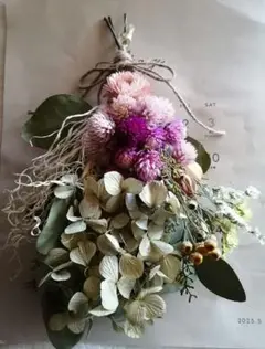 ⑦　ナチュラルスワッグ　ドライフラワー