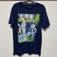 Rick and Morty Tシャツ L ネイビー