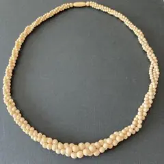 60cmアイボリーヴィンテージネックレス