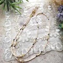 ♡P42ビーズアクセサリー♡グラスコードu0026マスクホルダーu0026ネックレス