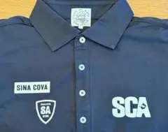 SINACOVA SCA ネイビー ゴルフポロシャツ　LL