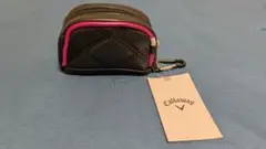Callaway キャロウェイ ボールケース ポーチ ブラック ピンク①