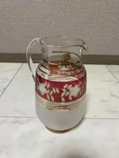 BOHEMIA ガラス MADE in チェコスロバキア ピッチャー 花瓶