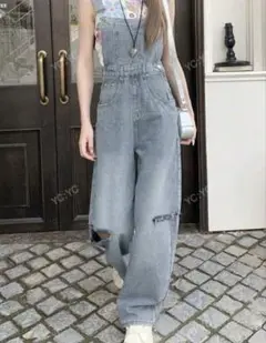 デニムサロペット