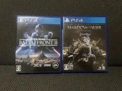 ps4ソフト　バトルフロント2 シャドウオブウォー　セット売り