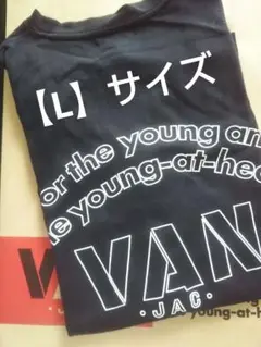 VANプリントTシャツ【黒】