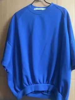 COGTHEBIGSMOKE ラグランスリーブTシャツ 青　コグザビッグスモーク