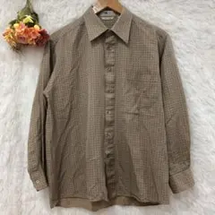 ★ROCK★ロック シンプル レギュラー シャツ 【L】 シルク ウール 日本製