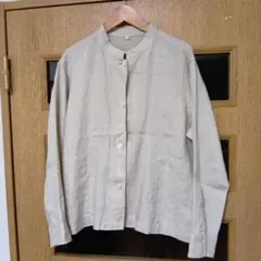 美品　良品計画　麻ジャケット　M-L